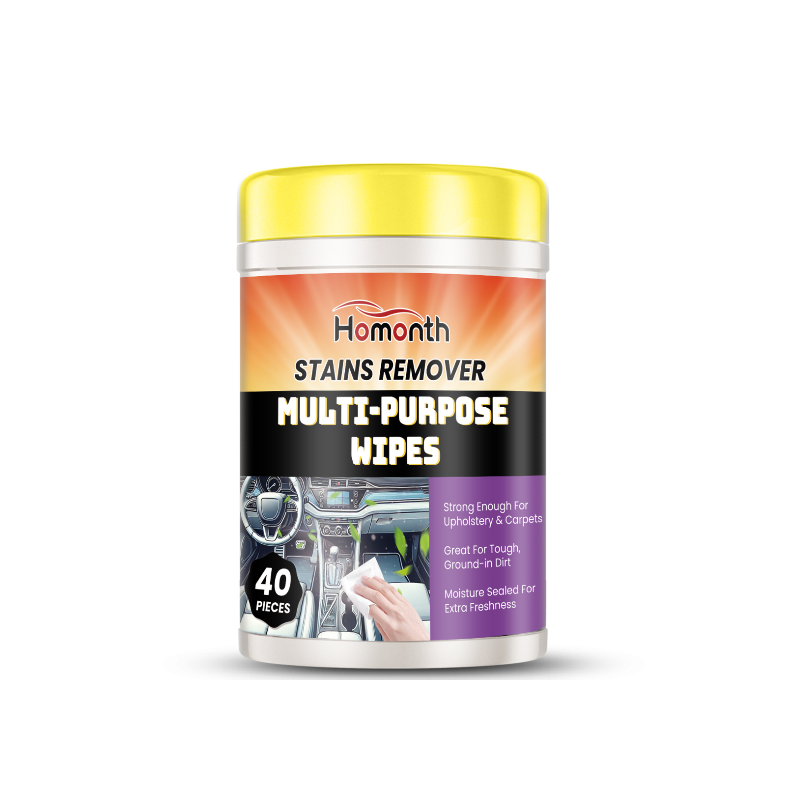 Homonth Multi-Purpose Car Interior Cleaner Wipes Homonth Multi-Purpose Car Interior Cleaner Wipes